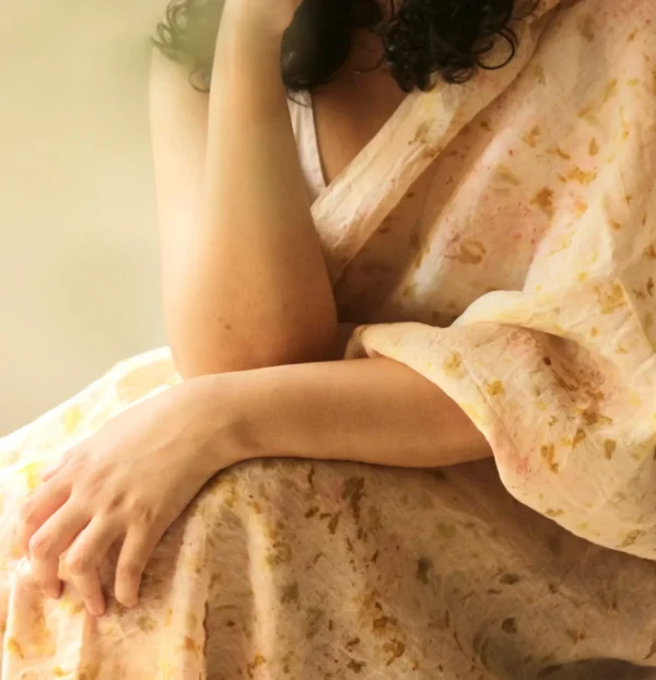 Plant Dyed Cotton & Silk Saree