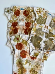 Eco Printed Naturally Dyed Onesie