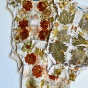 Eco Printed Naturally Dyed Onesie