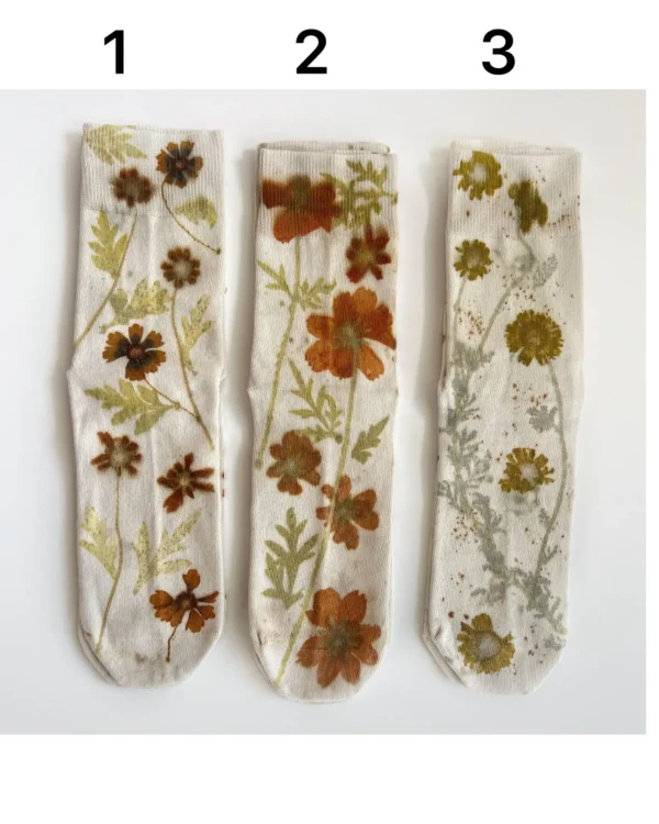 Flower Dyed Socks